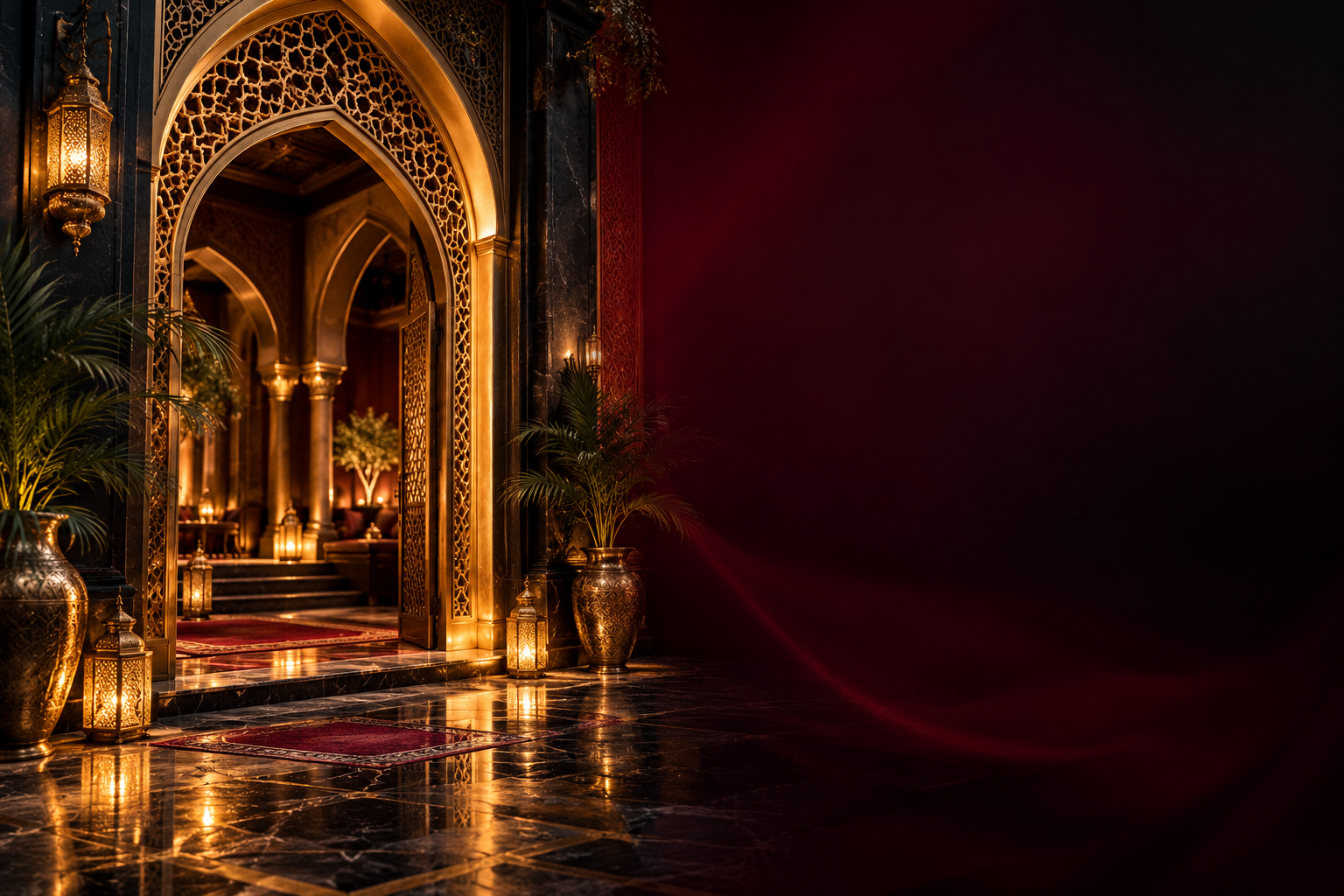 تصميم فاخر بطابع عربي مضيء